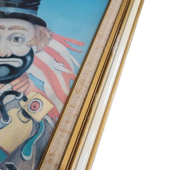 Red Skelton "Old Glory" Freddie clown number 940/5000 signed canvas framed rare - Picture 5 of 11